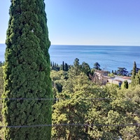 Утренний вид из окна на Южном Берегу Крыма